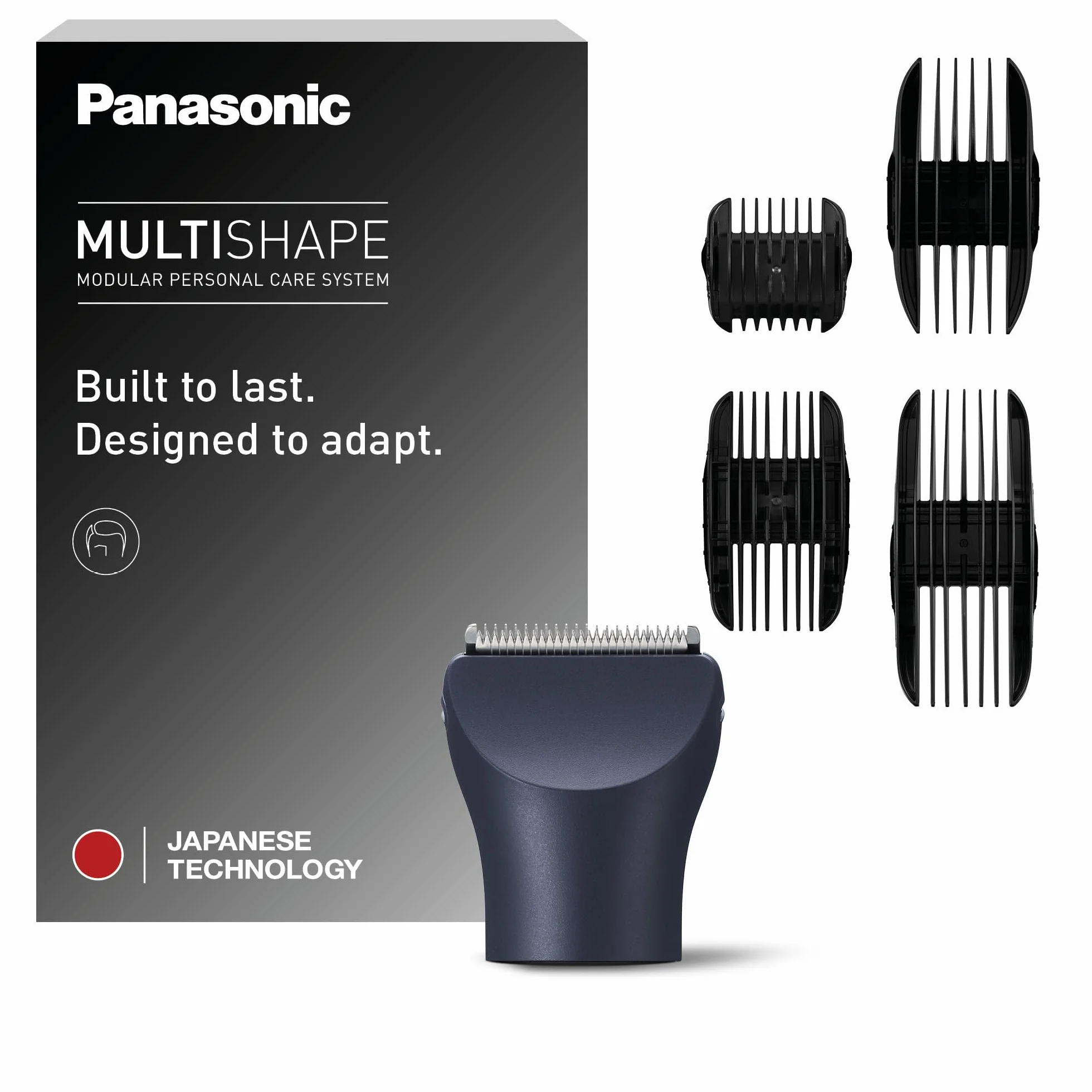 Panasonic ER-CHC1-A301 MULTISHAPE [Sistema De Cuidado Personal] Cabezal De Corte De Pelo, 15 Configuraciones De Longitud, 4 Peines, Color Negro