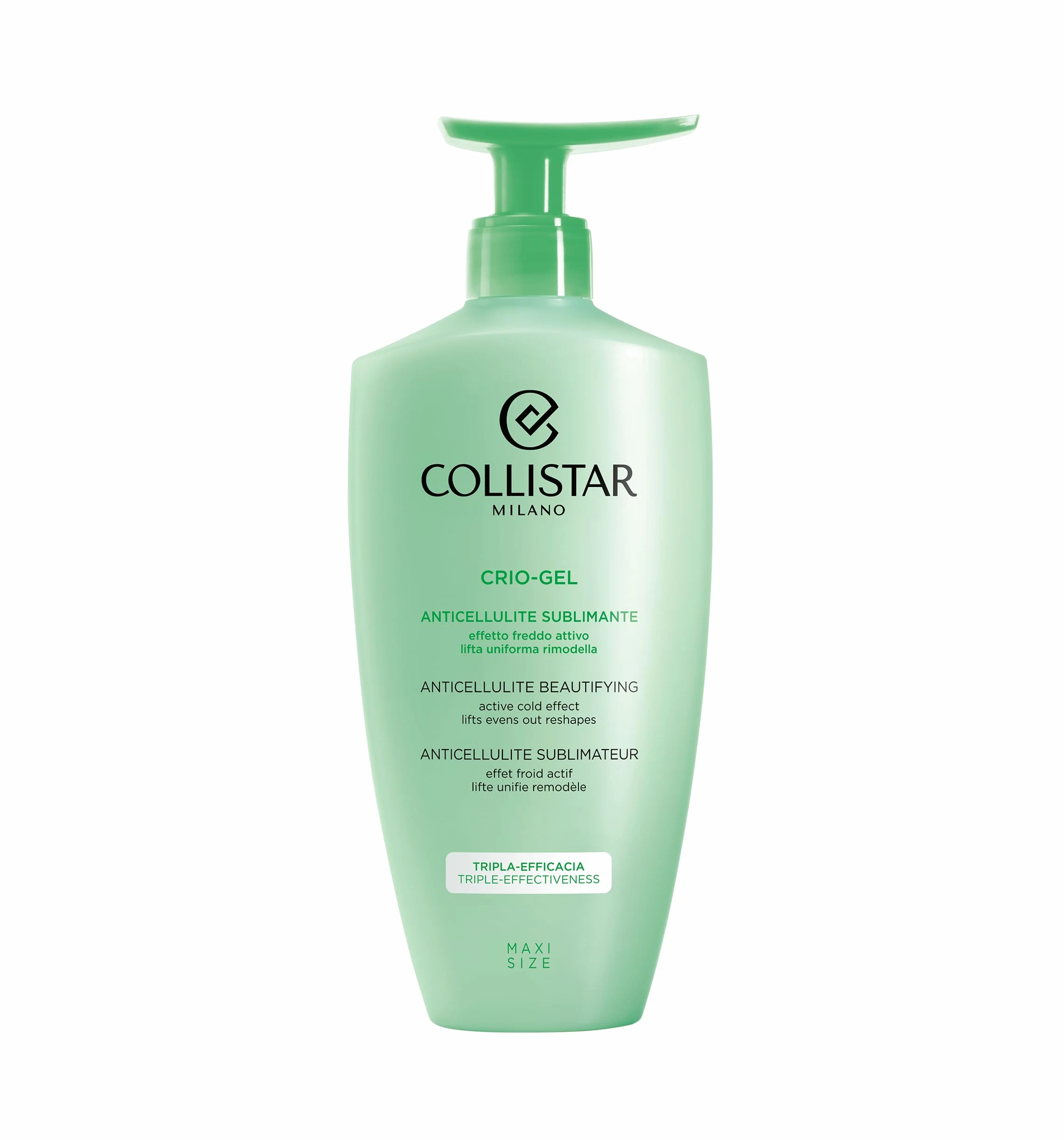Collistar Crio-Gel Anticelulítico, Crema Corporal Anticelulítica Intensiva con Efecto Frío Inmediato, Reduce la Celulitis, Alisa y Tonifica la Piel, 400 ml
