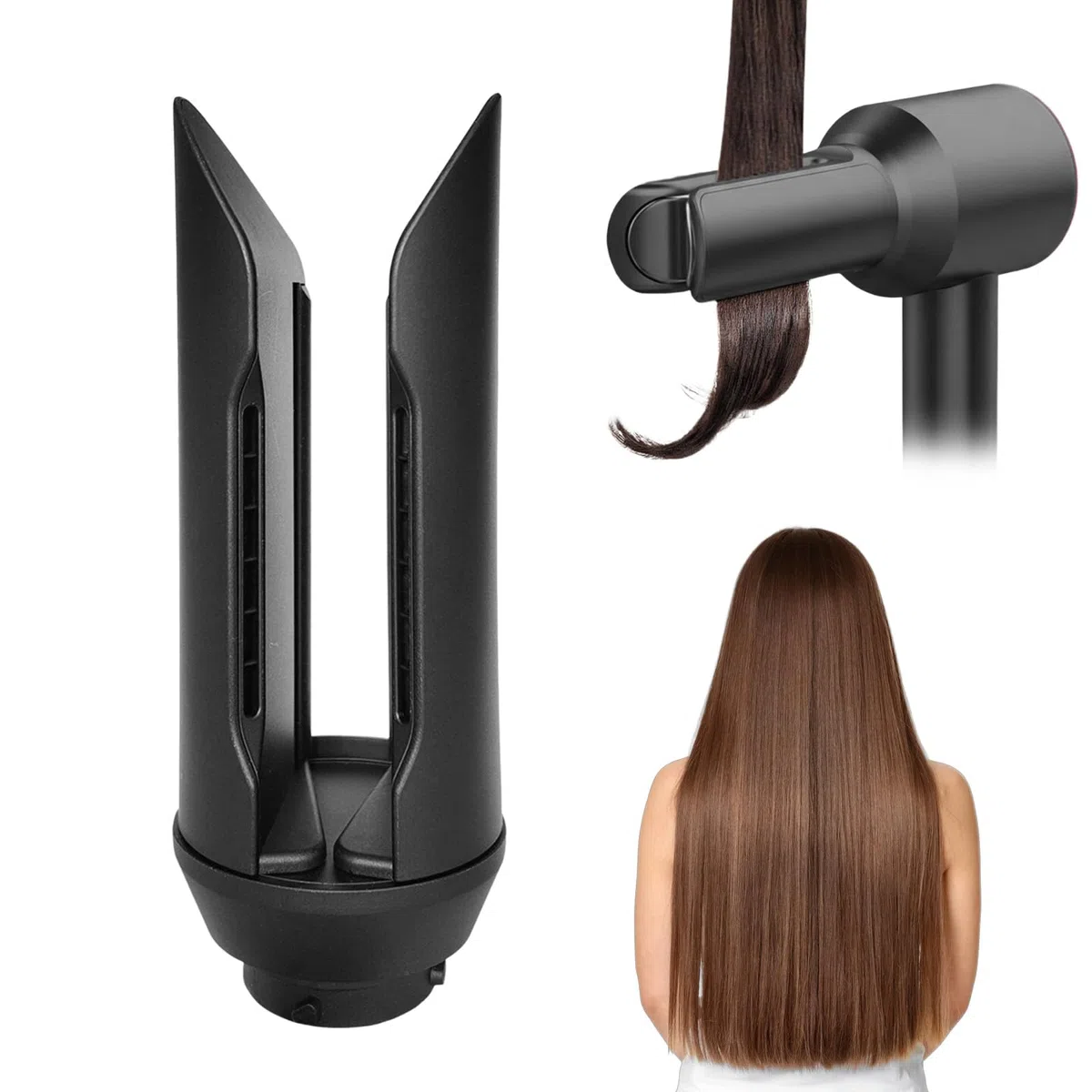 Accesorio Alisador de Pelo para Dyson Airwrap HS01 HS05 HS08 HD01 HD02 HD03 HD07 HD08 HD15 - Plancha Secador con Flujo de Aire, Cepillo Prepeinado para Cabello Rizado, Airstrait Accesorios
