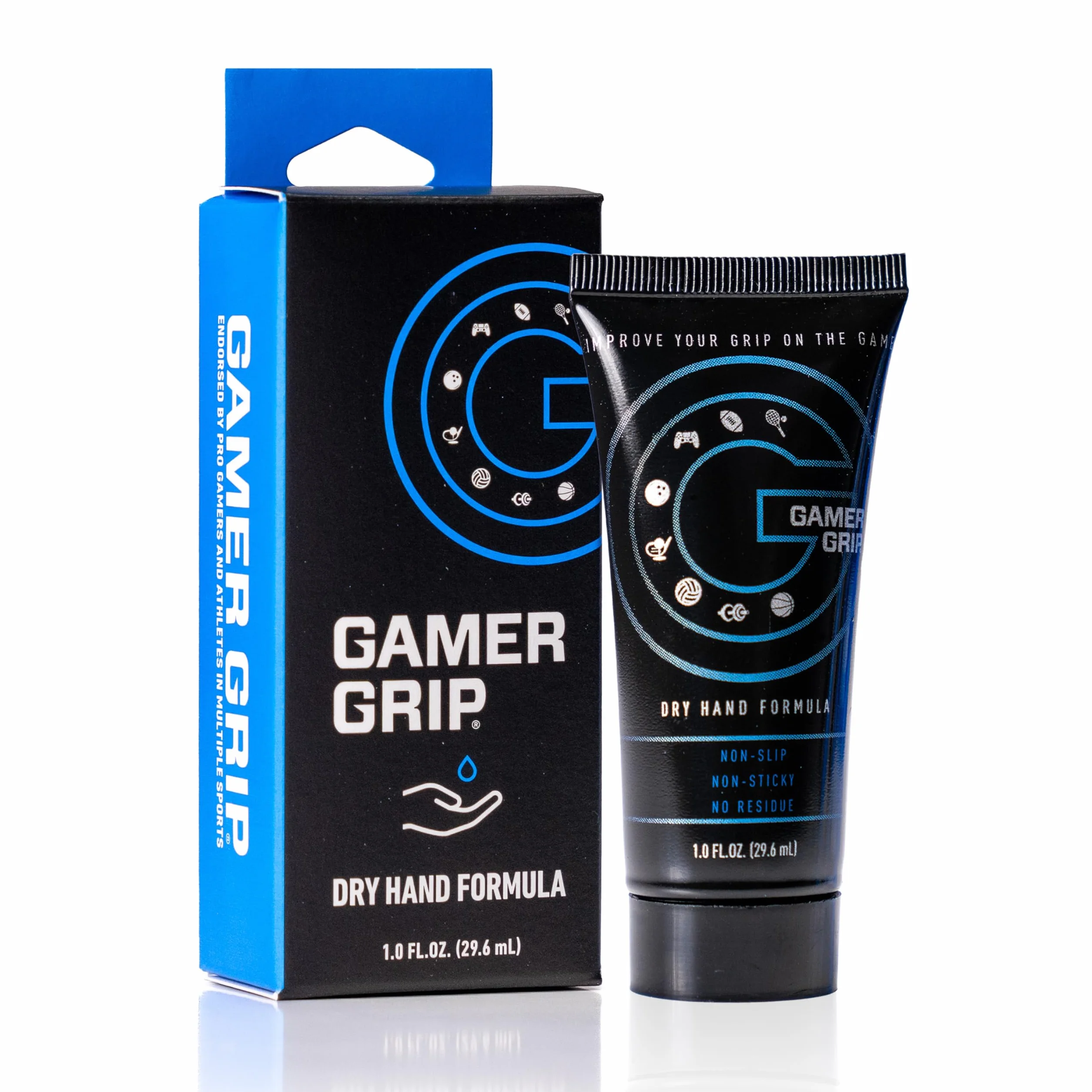 Gamer Grip: Fórmula de mano seca - Detiene el sudor en las manos y los pies - Mejora el rendimiento de agarre - Utilizado por atletas profesionales y jugadores - Tratamiento de la hiperhidrosis