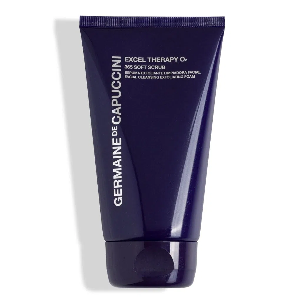 Germaine de Capuccini - Excel Therapy O2 I 365 Soft Scrub - Exfoliante Facial Suave - Espuma Limpiadora Facial - Uso diario - Para todo tipo de pieles - 150 ml