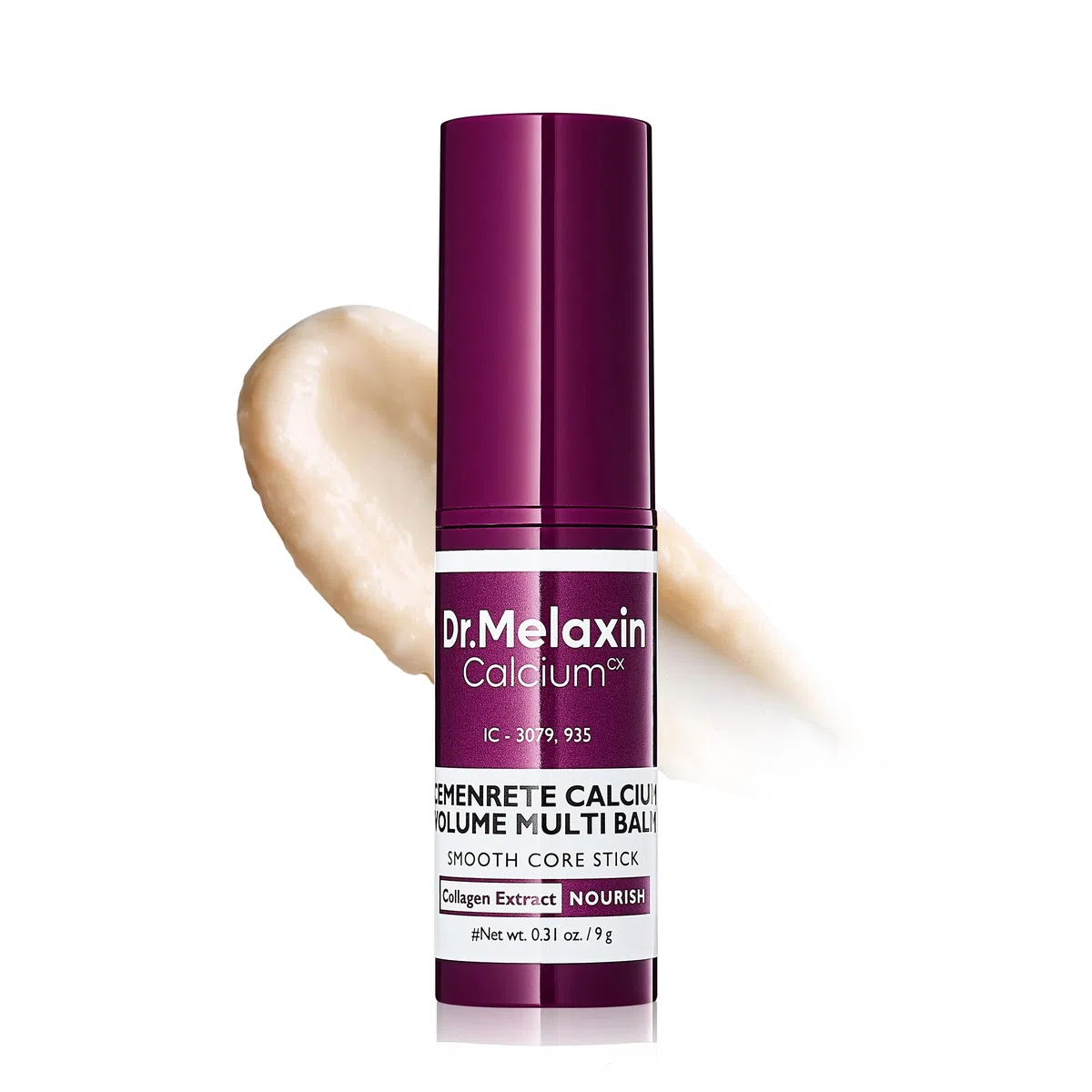 Dr.Melaxin Collagen Multi Balm Stick, stick coreano antiarrugas con calcio y adenosina para ojos, cuello y rostro, stick reafirmante de colágeno (Blanco, 9 g)