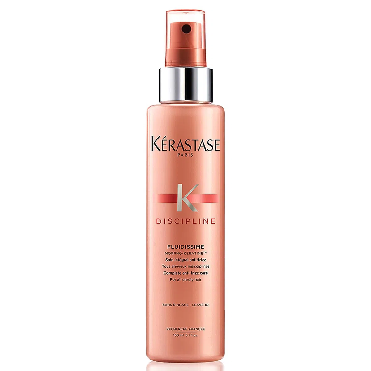 Kérastase Discipline, Spray Antiencrespamiento, Protector Térmico, Leche Termo-Protectora Anti-Frizz, Para Pelo Encrespado, Fluidissime, 150 ml