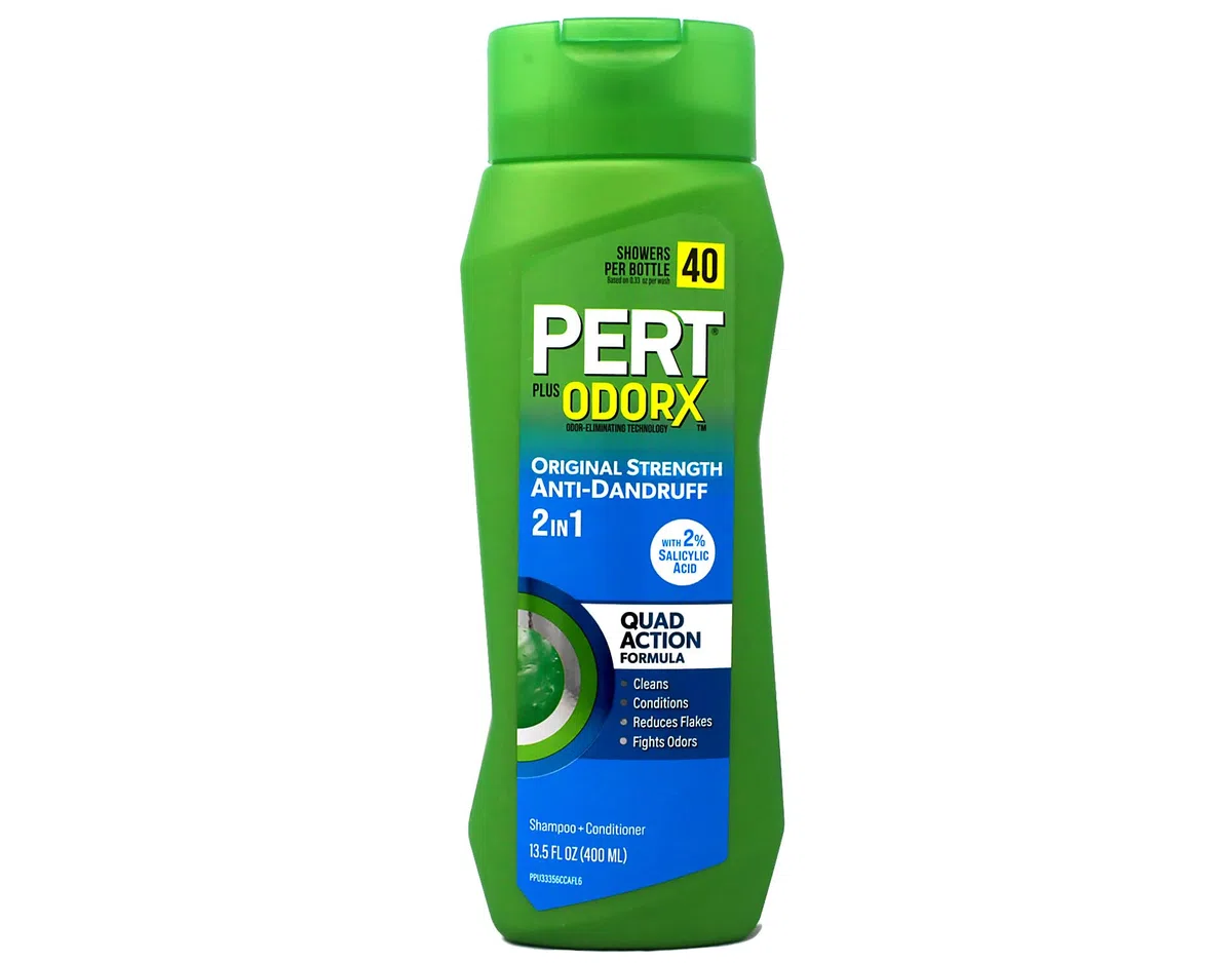 Pert Plus - Champú y acondicionador 2 en 1 para control de la caspa, 383 ml