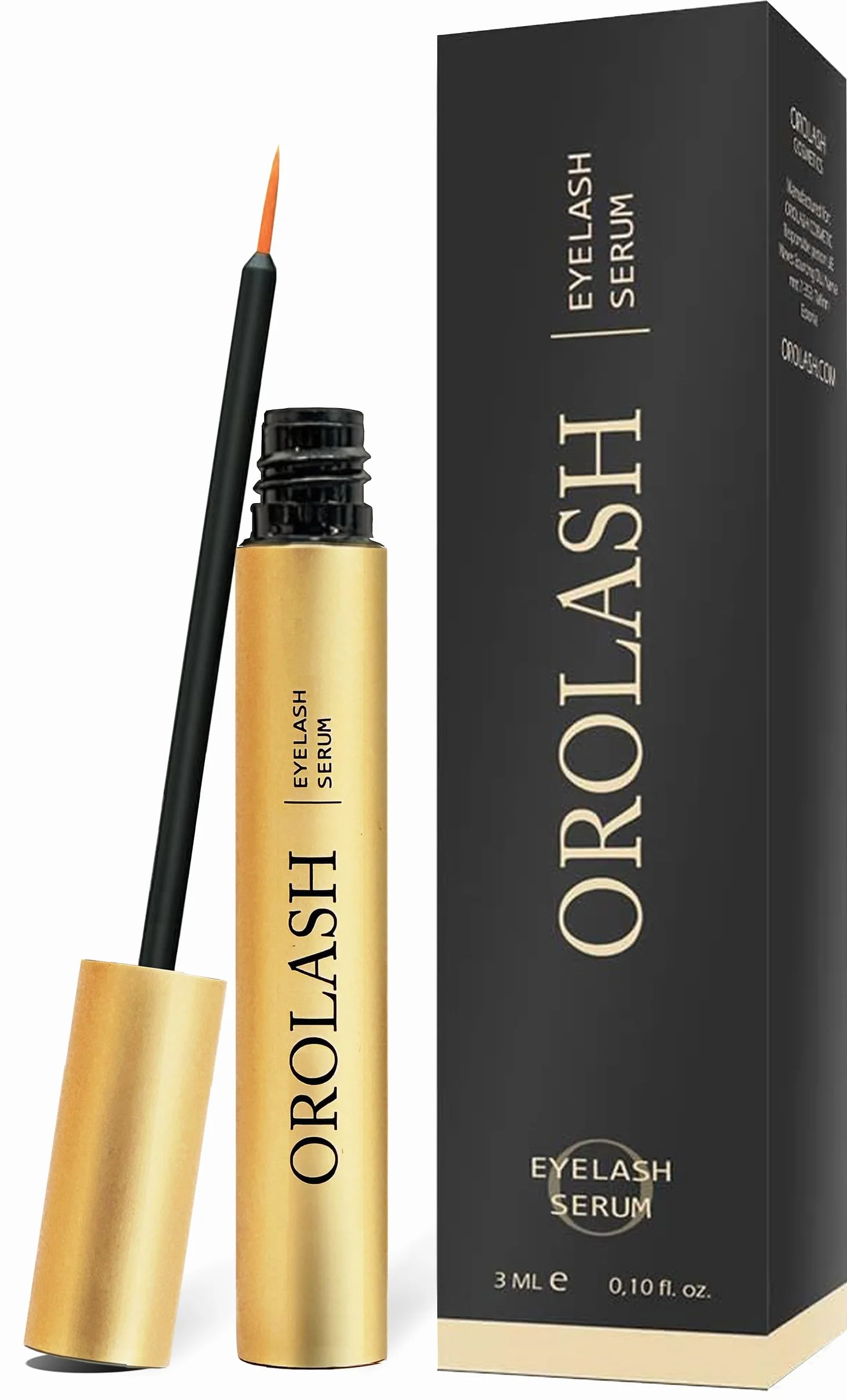 OROLASH Serum de Pestañas 3ml - Serum Alargador y Crecimiento de Pestañas y Cejas - Lifting de Pestañas y Cejas Profesional - Transparente para Volumen y Largura