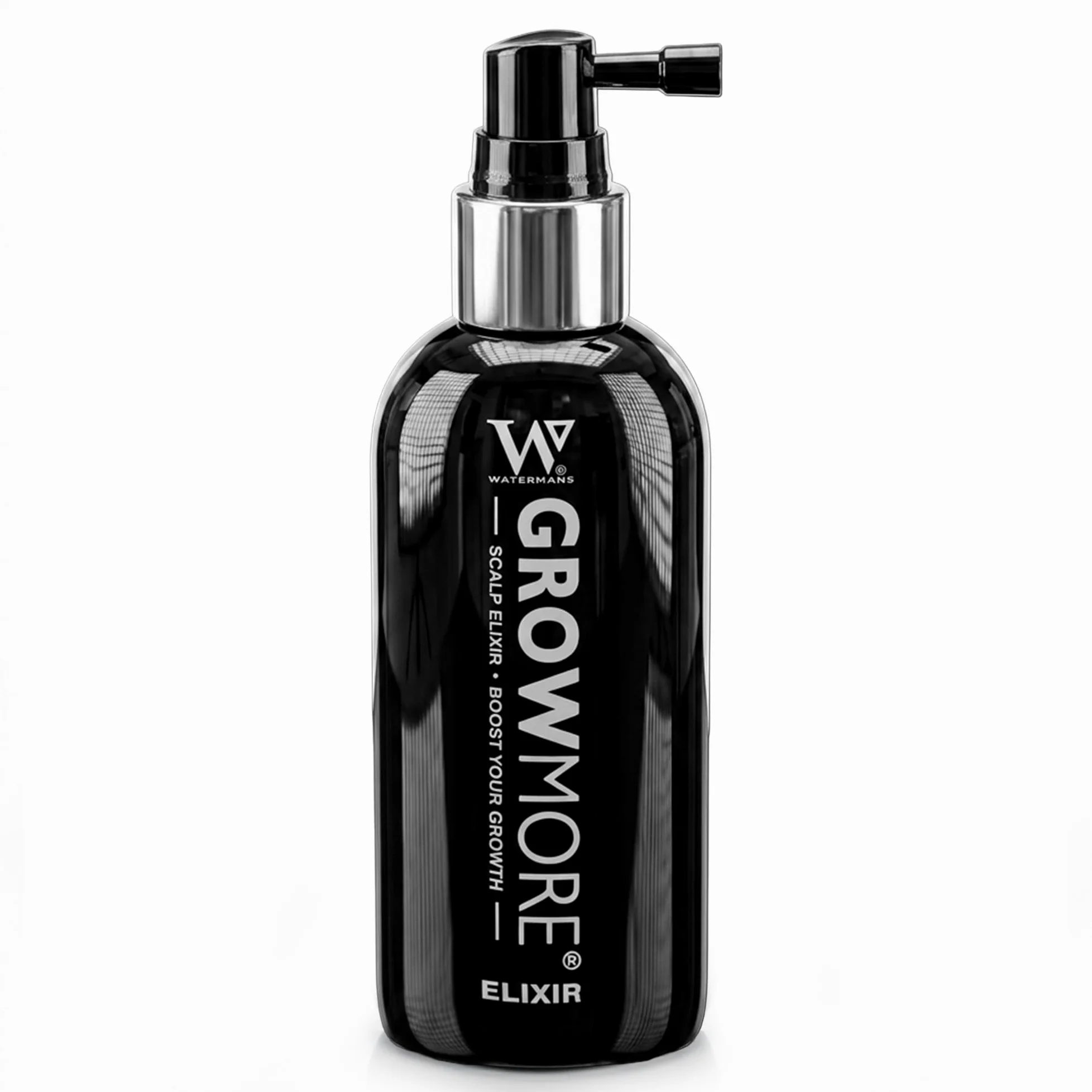 Watermans Grow More Elixir: Sérum para el crecimiento del cabello, tratamiento sin enjuague para la pérdida capilar y engrosamiento del cabello. Estimula el crecimiento en mujeres y hombres.