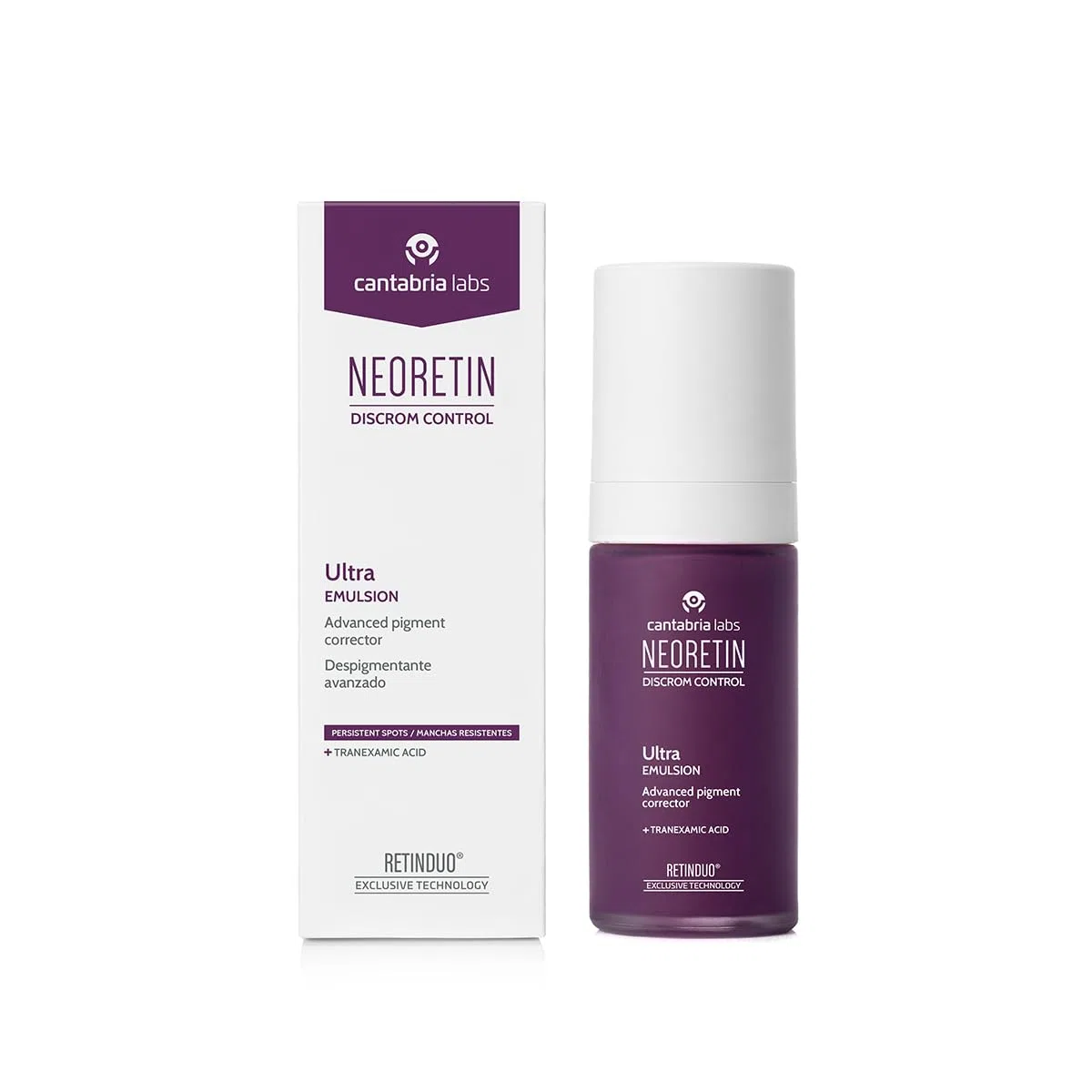 Cantabria Labs Neoretin Discrom Control Ultra Emulsión Advanced, Despigmentante Ultra Intensivo, Sin Color, 30 Mililitros